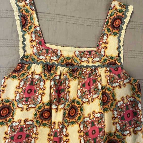 Anthropologie Let Me Be Abstract Ruffled Tank - Picture 5 of 6